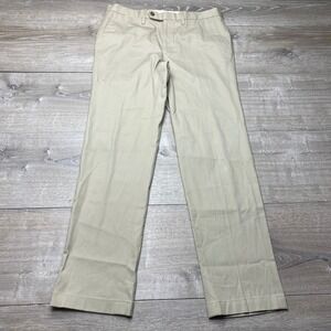 Peter Manning Pants Mens 31W 29L Tan Khaki‎ Chino Cotton Twill Trousers